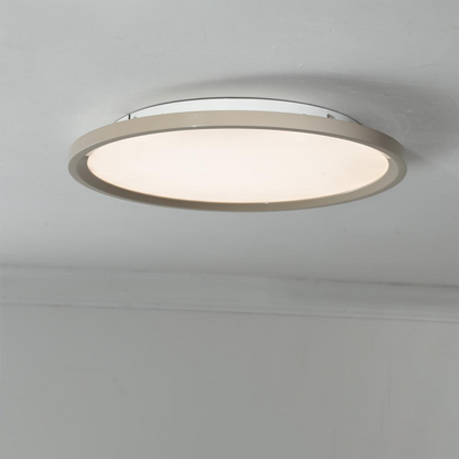 Ultra-Thin Round Aluminum Acrylic LED Flush Mount Ceiling Light - Minimalist Tylish Ambient Lighting For Living Room