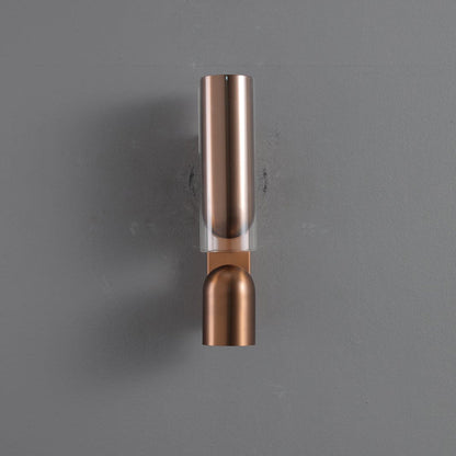 Cylinder Rectangular Acrylic 2-Light Wall Lamp - Industrial Dual Beam Wall Sconce For Living Room