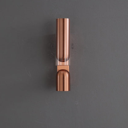 Cylinder Rectangular Acrylic 2-Light Wall Lamp - Industrial Dual Beam Wall Sconce For Living Room