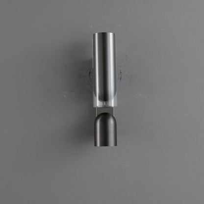 Cylinder Rectangular Acrylic 2-Light Wall Lamp - Industrial Dual Beam Wall Sconce For Living Room