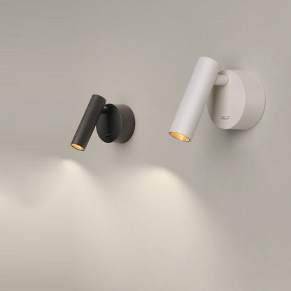 Modern Minimalist Aluminum Round Cylinder LED Wall Sconce Lamp for Living Room