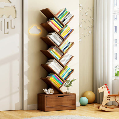 Contemporary Creative Rectangular Eco-Friendly Board 6/8/10/12 Tier Bookshelves For Home Office