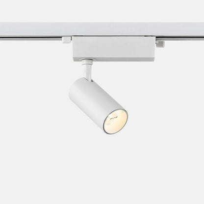 Adjustable Aluminum LED Track Spotlight - Minimalist Rotation Cylinder Semi-Flush Mount Ceiling Light For Home Office