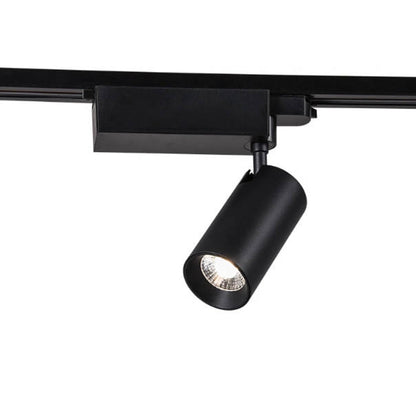 Adjustable Aluminum LED Track Spotlight - Minimalist Rotation Cylinder Semi-Flush Mount Ceiling Light For Home Office
