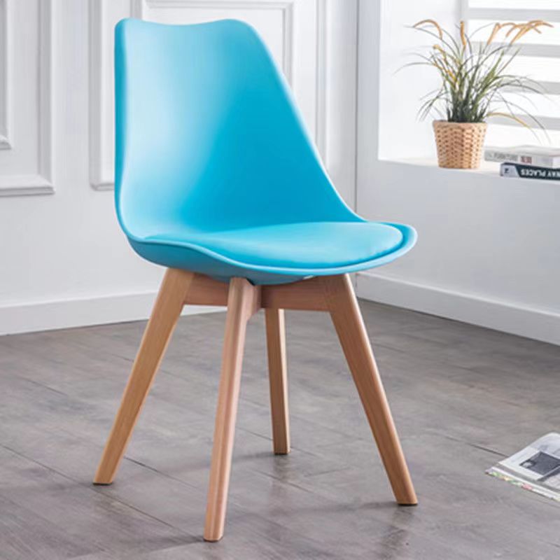 Modern Minimalist Tulip Shape PP Solid Wood Chair Backrest For Living Room