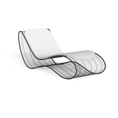 Modern Minimalist Curved Aluminum Alloy Fabric Sponge Recliner Backrest For Garden