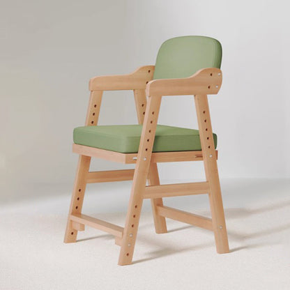 Modern Minimalist Adjustable Solid Pine Wood Cotton Linen Foam Sponge Kids Chair For Bedroom