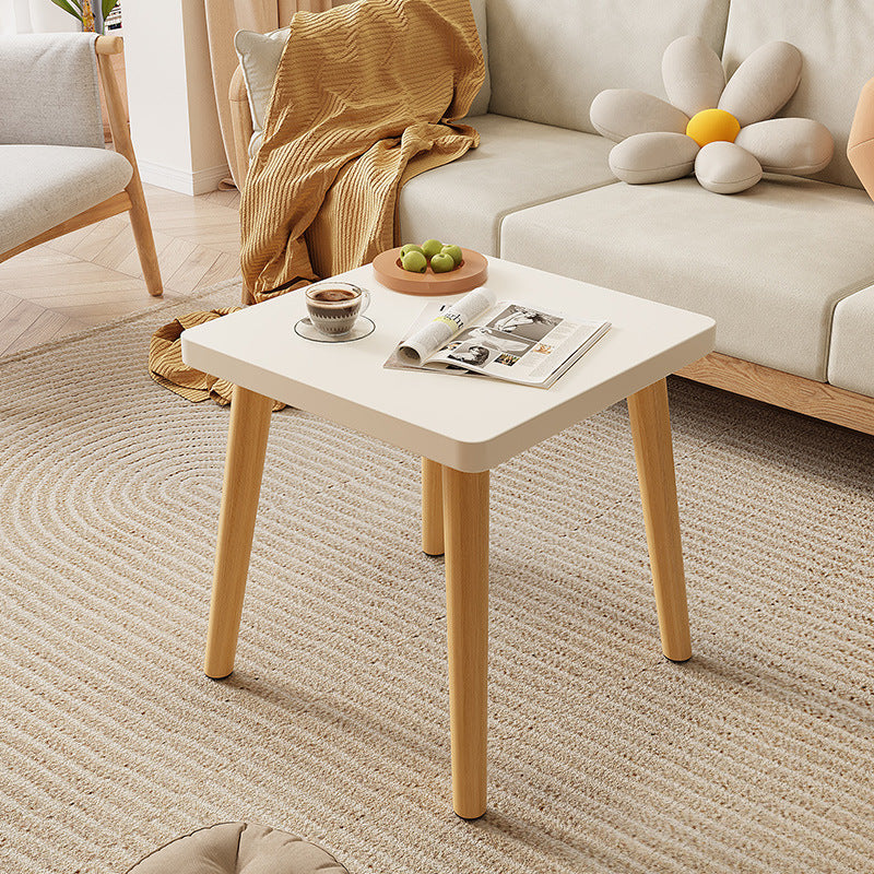Modern Minimalist Square Particle Board Side Table 1-Tier For Living Room