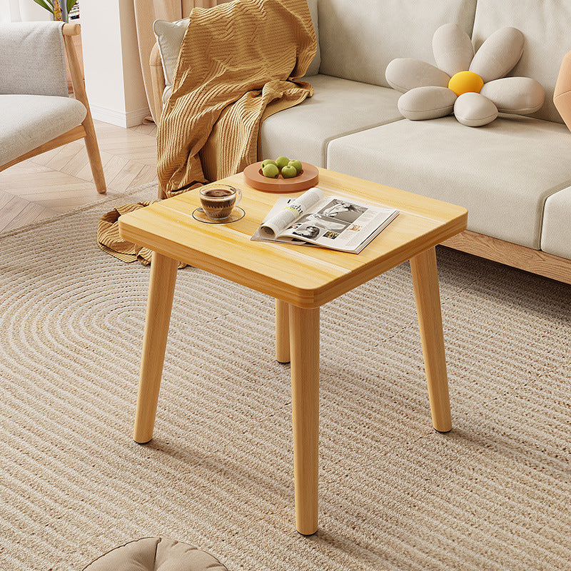 Modern Minimalist Square Particle Board Side Table 1-Tier For Living Room