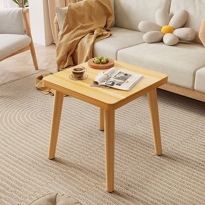 Modern Minimalist Square Particle Board Side Table 1-Tier For Living Room