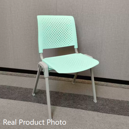 Modern Simplicity Hollow PP Steel Legs Stackable Desk Chair For Home Office