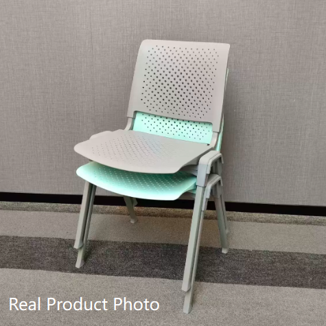 Modern Simplicity Hollow PP Steel Legs Stackable Desk Chair For Home Office