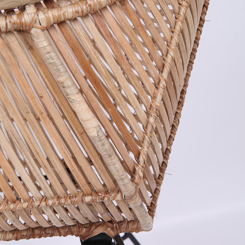 Durable Rattan & Iron Frame Armchair - Lightweight Versatile Chair For Garden