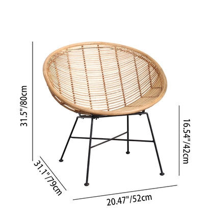 Circular Wrap-Around Rattan Chair - Ergonomic Comfort Hand-Woven & Breathable Chair For Garden