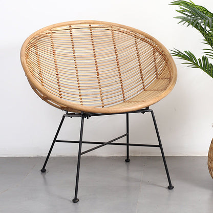 Circular Wrap-Around Rattan Chair - Ergonomic Comfort Hand-Woven & Breathable Chair For Garden