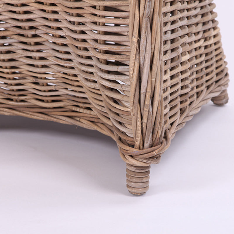 Premium Rattan Weaving Chair - Whimsical Curves Hand-Woven Bohemian Dining Chair For Dining Room & Garden