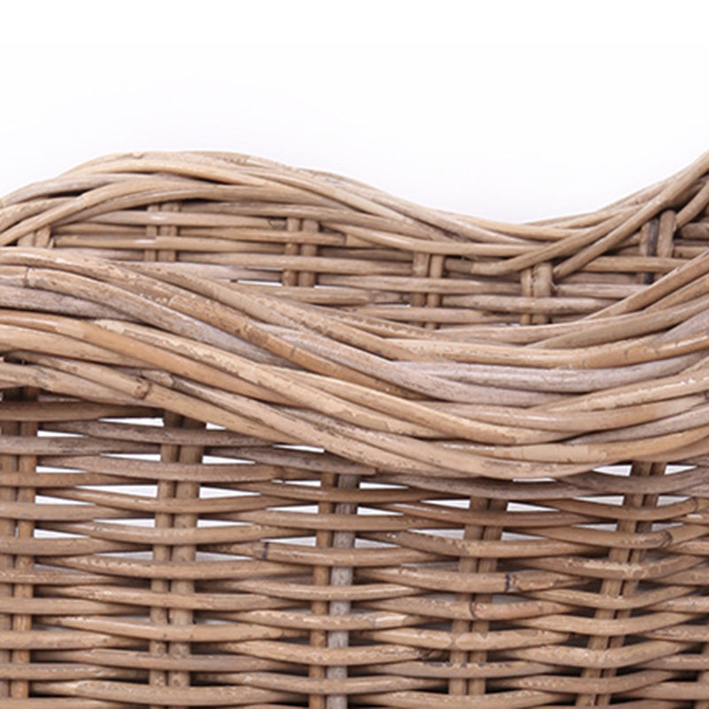 Premium Rattan Weaving Chair - Whimsical Curves Hand-Woven Bohemian Dining Chair For Dining Room & Garden