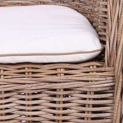 Premium Rattan Weaving Chair - Whimsical Curves Hand-Woven Bohemian Dining Chair For Dining Room & Garden