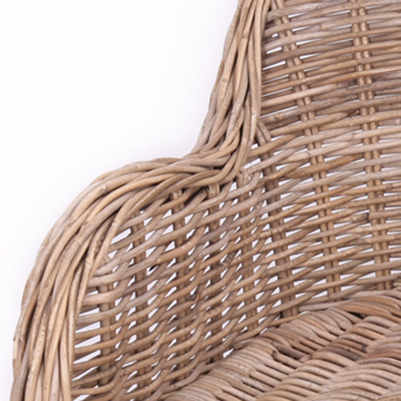 Premium Rattan Weaving Chair - Whimsical Curves Hand-Woven Bohemian Dining Chair For Dining Room & Garden