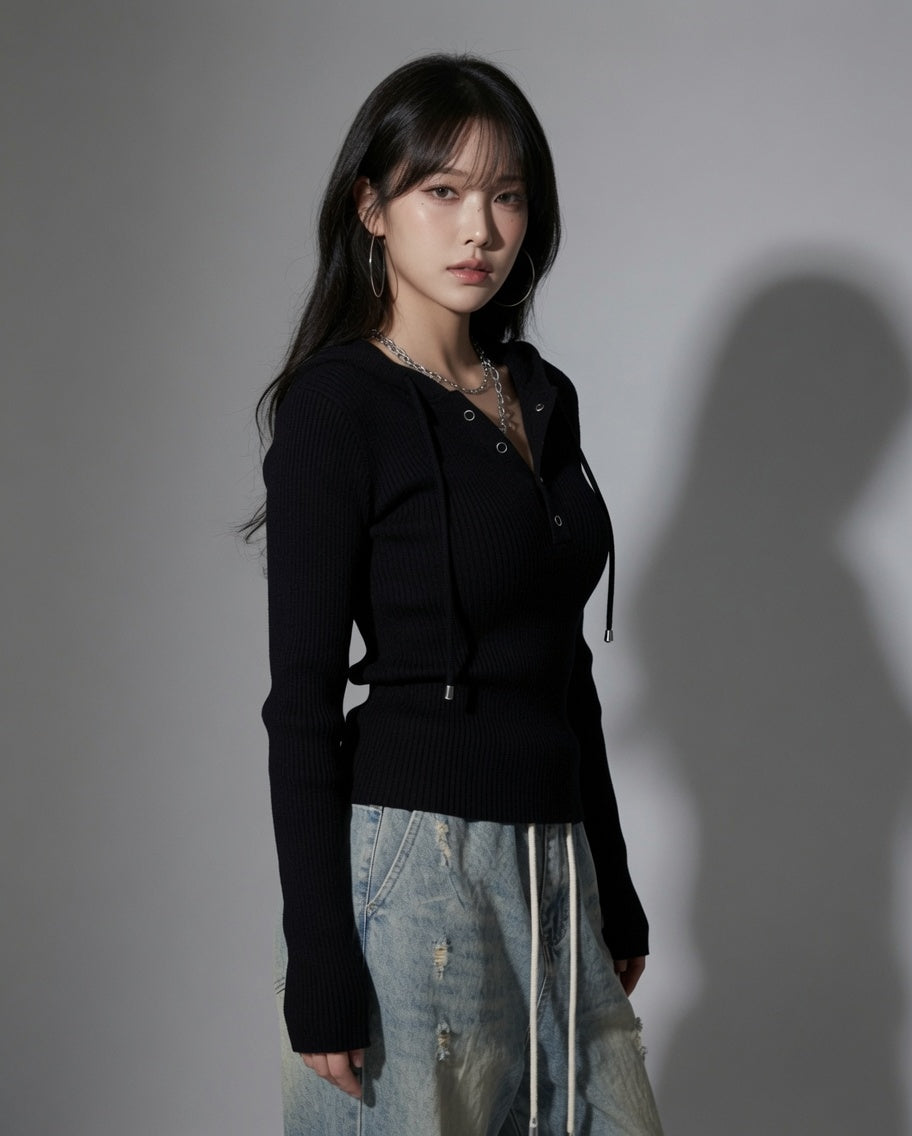 The Rib Polo Knit