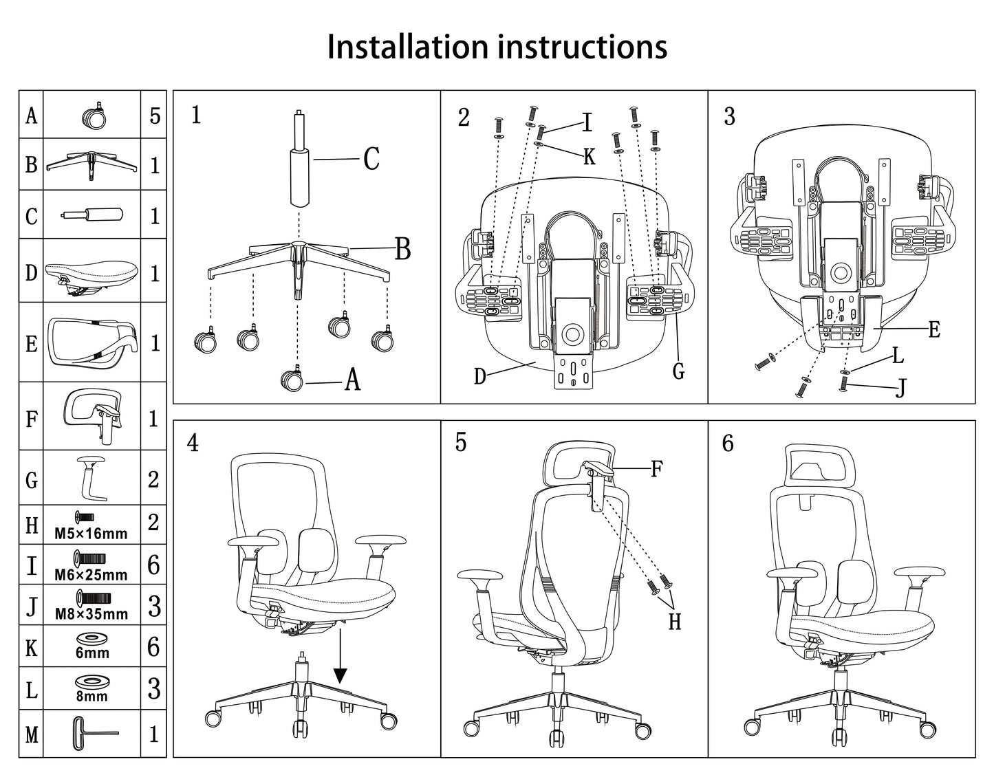 Modern Minimalist Ergonomic High-Back Office Chair - Adjustable Headrest & Lumbar Support Breathable Mesh Desk Chair For Home Office