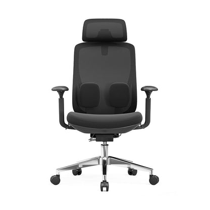 Modern Minimalist Ergonomic High-Back Office Chair - Adjustable Headrest & Lumbar Support Breathable Mesh Desk Chair For Home Office