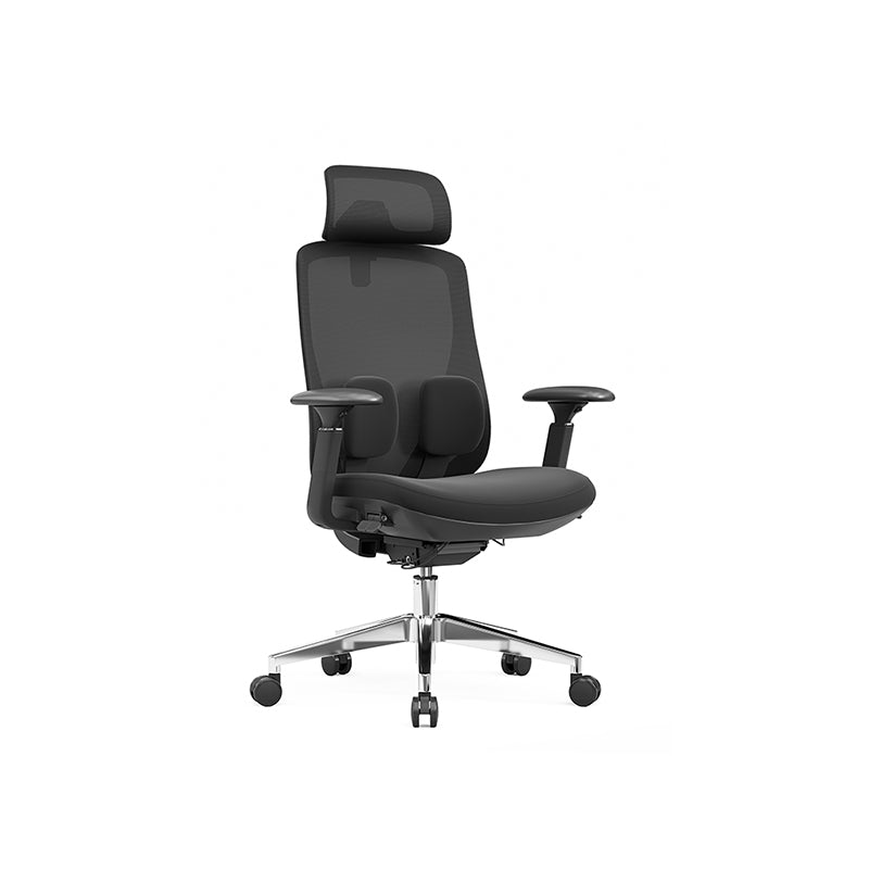 Modern Minimalist Ergonomic High-Back Office Chair - Adjustable Headrest & Lumbar Support Breathable Mesh Desk Chair For Home Office