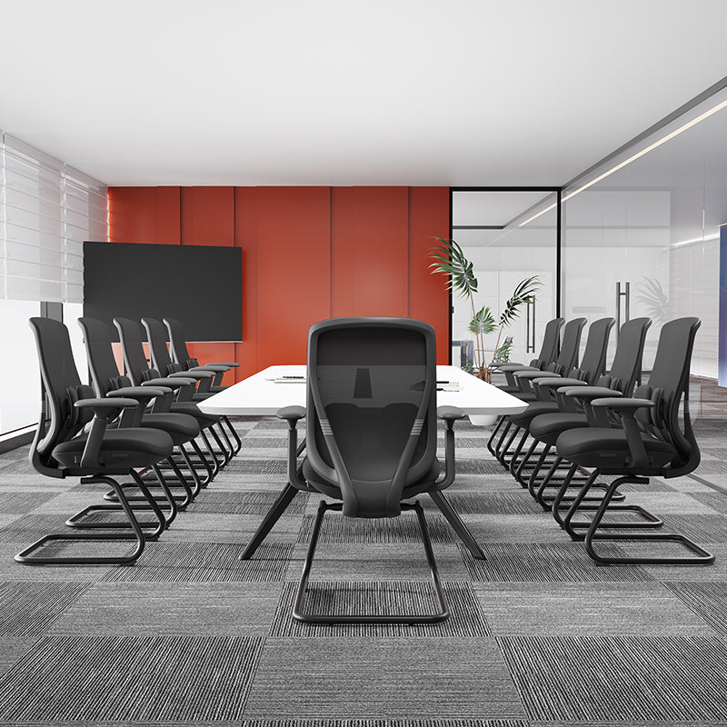 Saddle-Base Office Chair - 4D Adjustable Armrests & Adaptive Lumbar Support Mesh Conference Desk Chair For Home Office