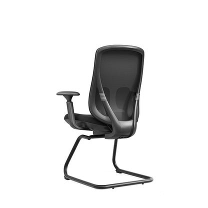 Saddle-Base Office Chair - 4D Adjustable Armrests & Adaptive Lumbar Support Mesh Conference Desk Chair For Home Office