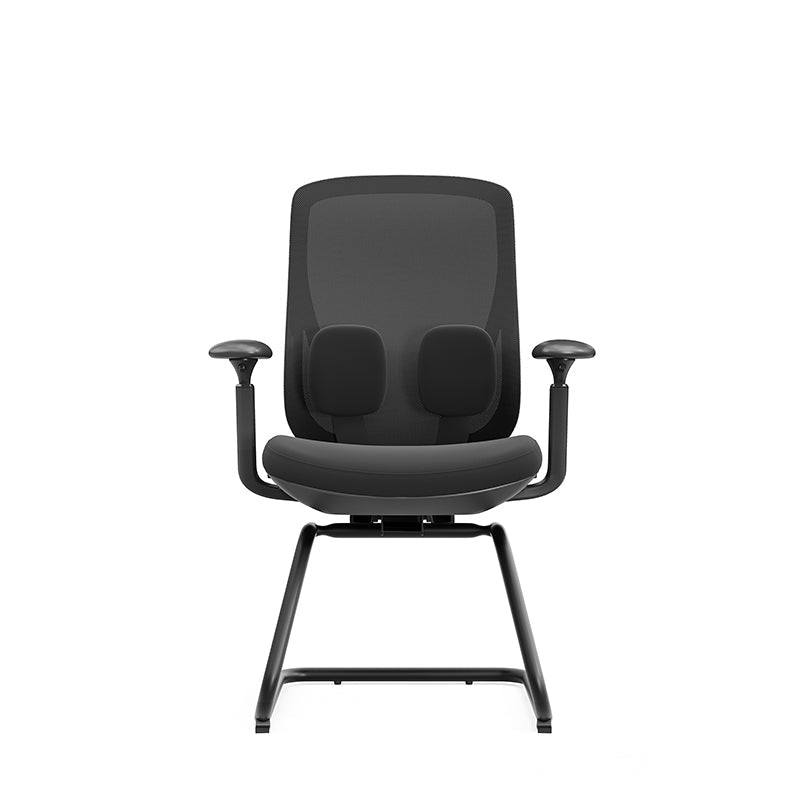 Saddle-Base Office Chair - 4D Adjustable Armrests & Adaptive Lumbar Support Mesh Conference Desk Chair For Home Office