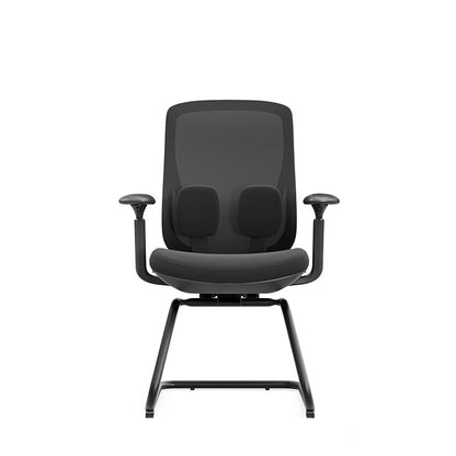 Saddle-Base Office Chair - 4D Adjustable Armrests & Adaptive Lumbar Support Mesh Conference Desk Chair For Home Office