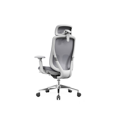Modern Ergonomic High-Back Executive Chair - 4D Tri-Joint Headrest & Adaptive Lumbar Support Mesh Office Chair For Home Office