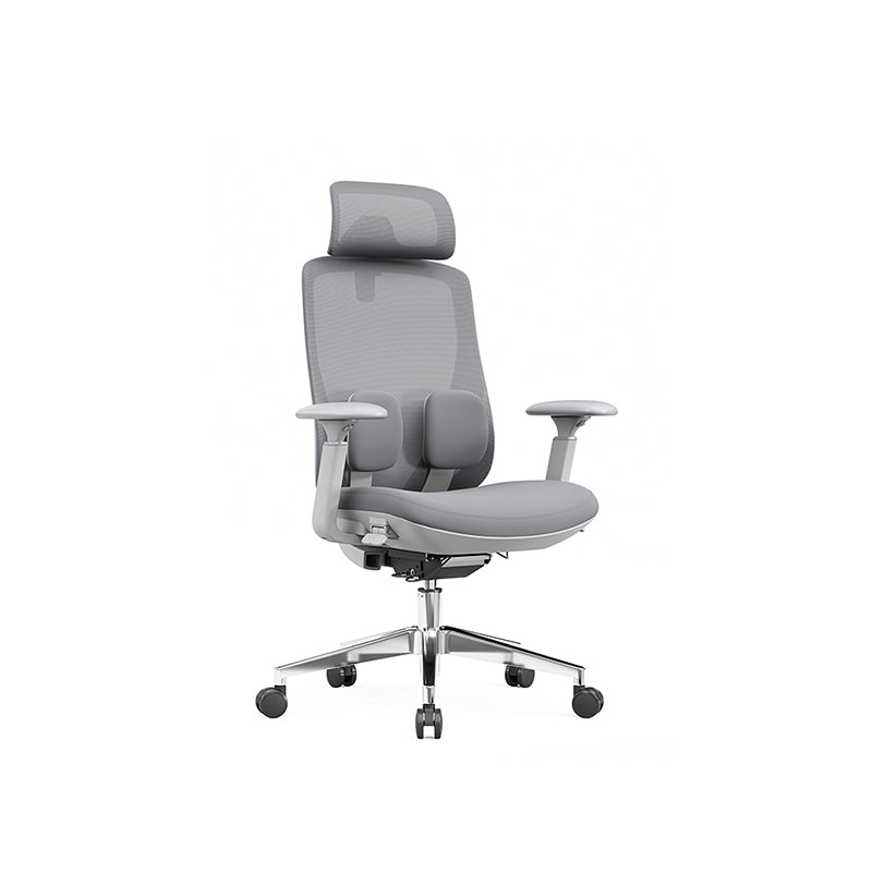 Modern Ergonomic High-Back Executive Chair - 4D Tri-Joint Headrest & Adaptive Lumbar Support Mesh Office Chair For Home Office