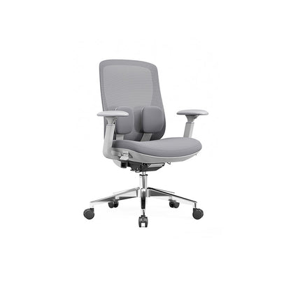 Modern Minimalist Cable-Controlled Office Chair - 360° Lumbar Adjust Heavy-Duty Aluminum Base & Safety Gas Lift Silent Caster Desk Chair For Home Office