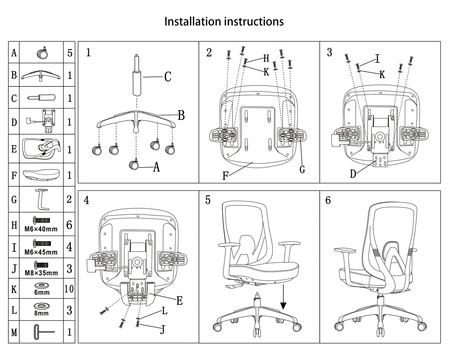 Modern Minimalist Mid-Back Mesh Office Chair - Adaptive Lumbar Support Tilt Adjustment Silent Casters Desk Chair For Home Office