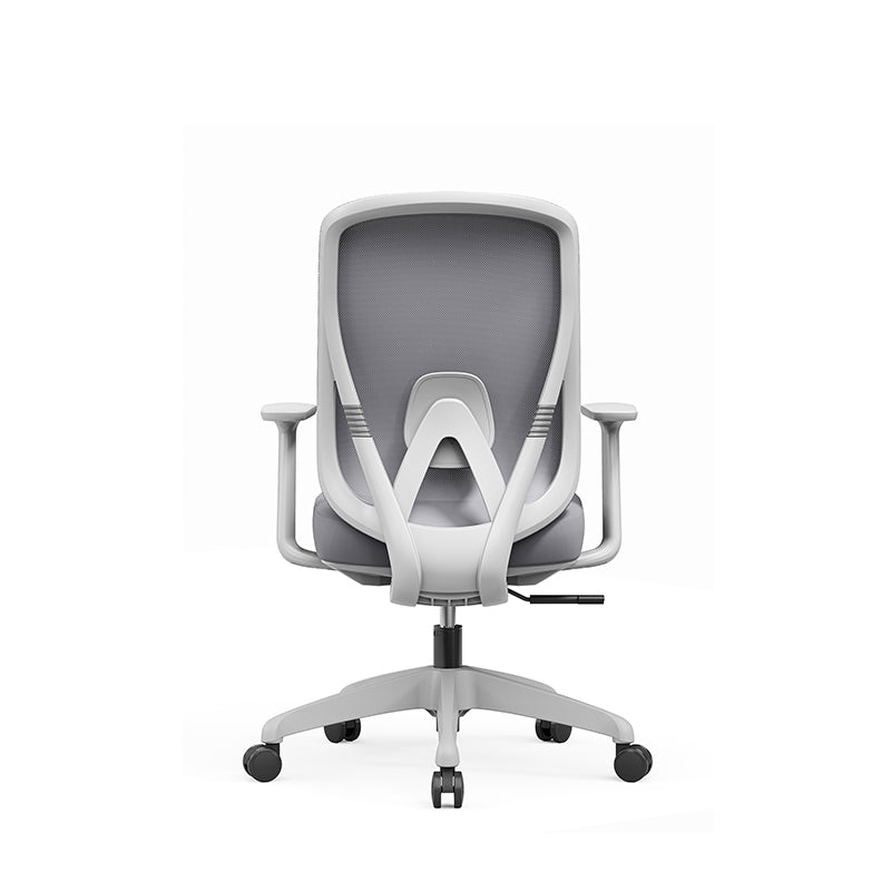 Modern Minimalist Mid-Back Mesh Executive Chair - Tilt Adjustment Silent Casters Desk Chair For Home Office