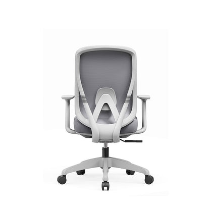 Modern Minimalist Mid-Back Mesh Executive Chair - Tilt Adjustment Silent Casters Desk Chair For Home Office