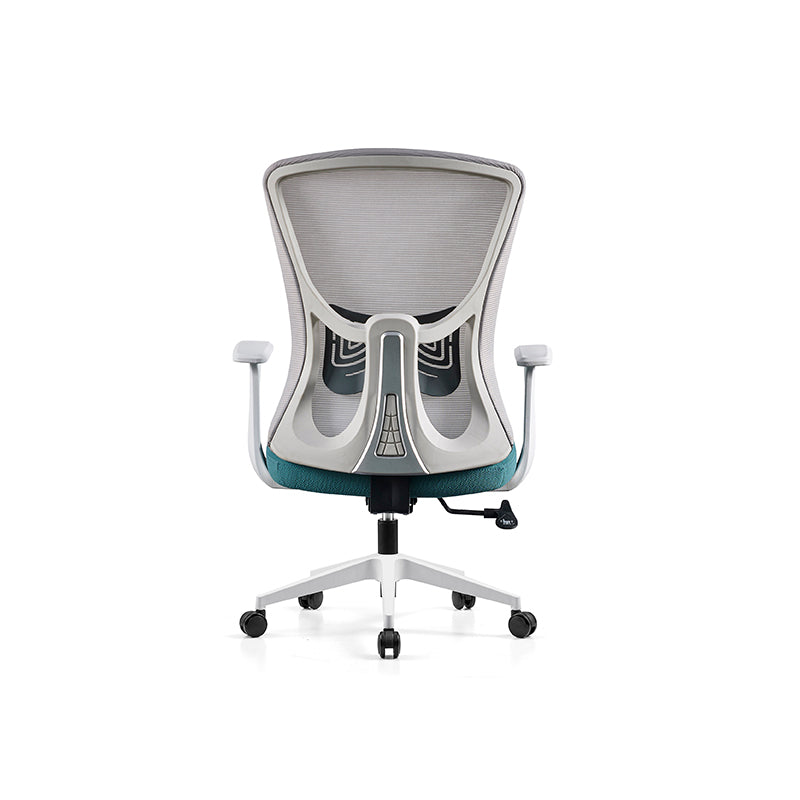 Modern Minimalist Mid-Back Mesh Office Chair - Ergonomic Lumbar Support Breathable Backrest Desk Chair For Home Office