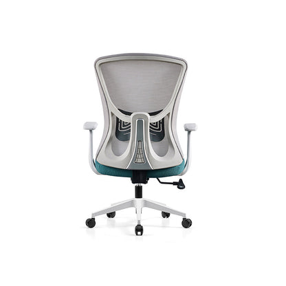 Modern Minimalist Mid-Back Mesh Office Chair - Ergonomic Lumbar Support Breathable Backrest Desk Chair For Home Office