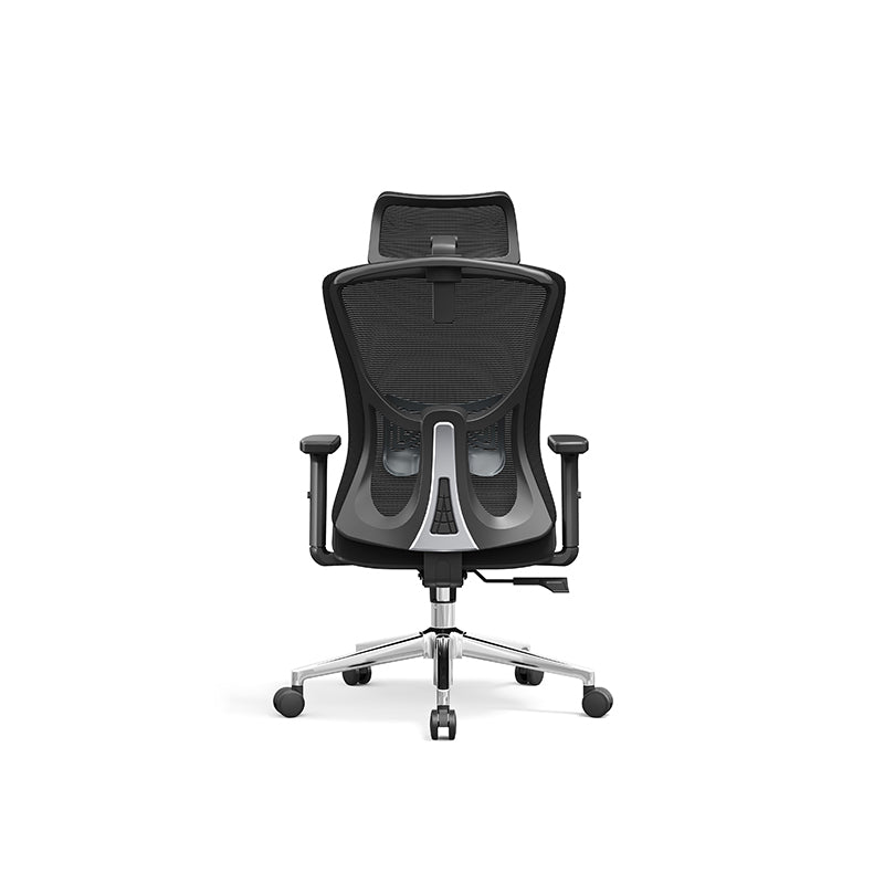 Modern Minimalist High-Back Mesh Executive Chair - High-Load Electroplated Base & Silent Casters Ergonomic Office Chair For Home Office