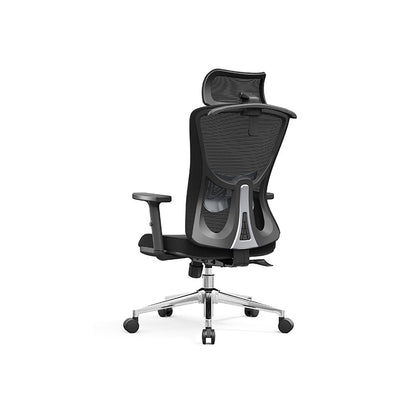 Modern Minimalist High-Back Mesh Executive Chair - High-Load Electroplated Base & Silent Casters Ergonomic Office Chair For Home Office
