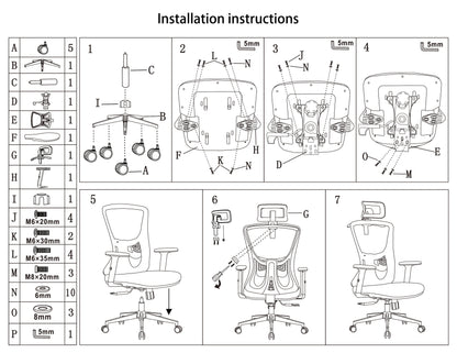 Sleek Minimalist Mesh High-Back Manager Chair - 2D Adjustable TPU Armrests Ergonomic Office Chair For Home Office