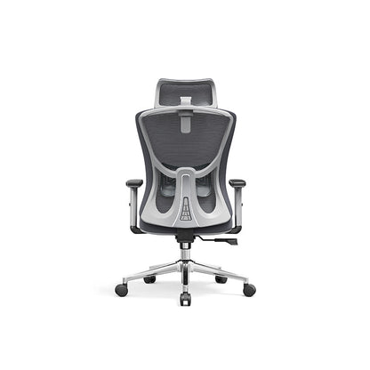 Modern Stylish High-Back Manager Office Chair - Soft Fixed Lumbar Support Electroplated Base Ergonomic Executive Chair For Home Office