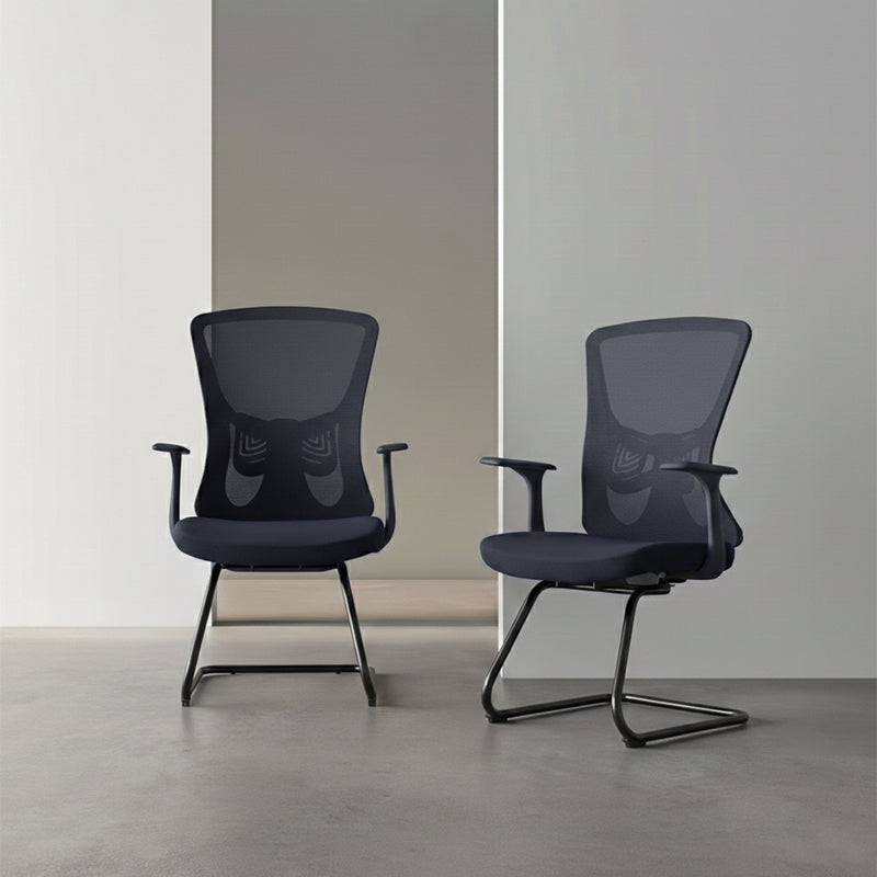 Versatile Business-Ready Design Mesh Cantilever Office Chair - Minimalist High-Strength Breathable Mesh Backrest Desk Chair For Home Office