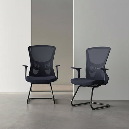 Versatile Business-Ready Design Mesh Cantilever Office Chair - Minimalist High-Strength Breathable Mesh Backrest Desk Chair For Home Office