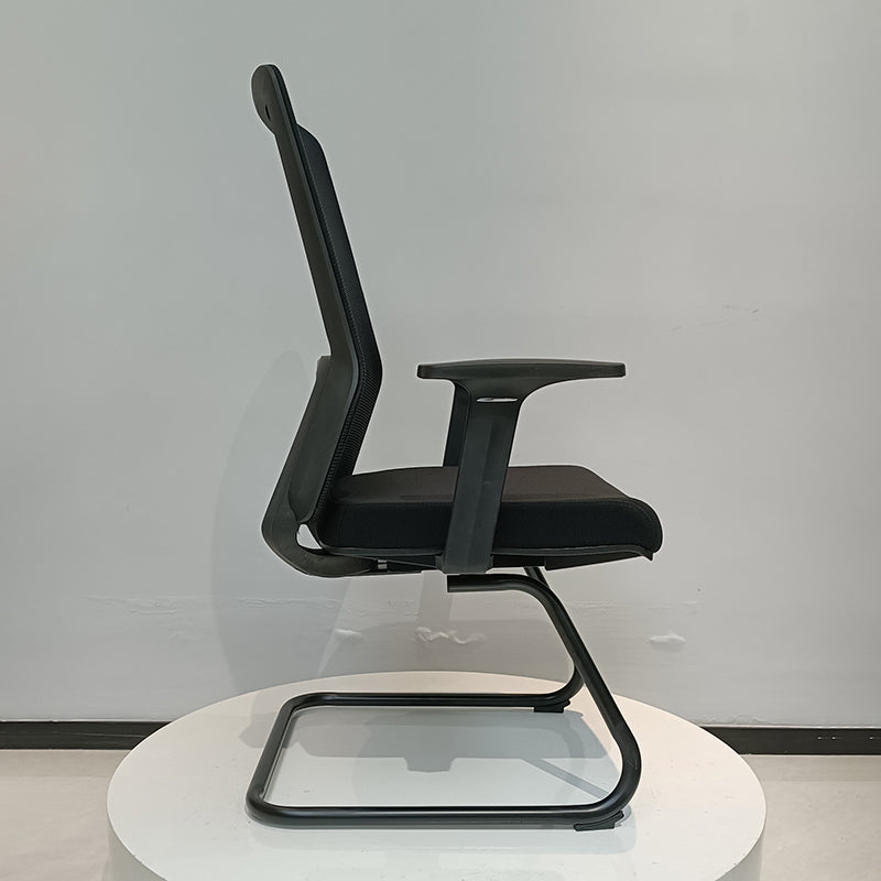 Modern Minimalist Breathable Mesh Office Chair With Lumbar Support - High Density Foam Seat Steel Desk Chair For Home Office