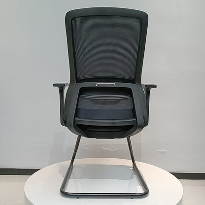 Modern Minimalist Breathable Mesh Office Chair With Lumbar Support - High Density Foam Seat Steel Desk Chair For Home Office