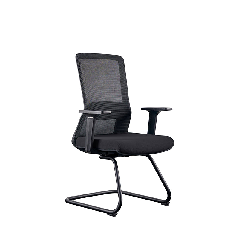 Modern Minimalist Breathable Mesh Office Chair With Lumbar Support - High Density Foam Seat Steel Desk Chair For Home Office