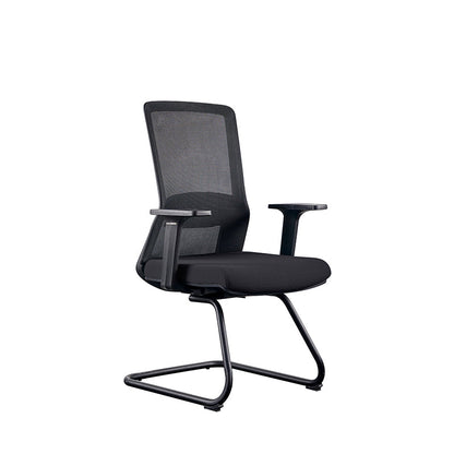 Modern Minimalist Breathable Mesh Office Chair With Lumbar Support - High Density Foam Seat Steel Desk Chair For Home Office