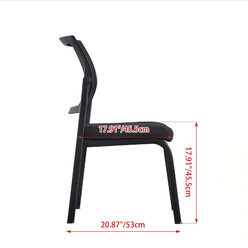 Modern Minimalist Heavy-Duty Meeting Room Chair With Breathable Backrest - Molded Foam Seat Desk Chair For Home Office